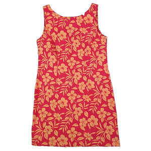 Marsh Landing ~Woman Size 10 Petite~ Pink/Yellow Floral Mini Dress Cotton Blend.